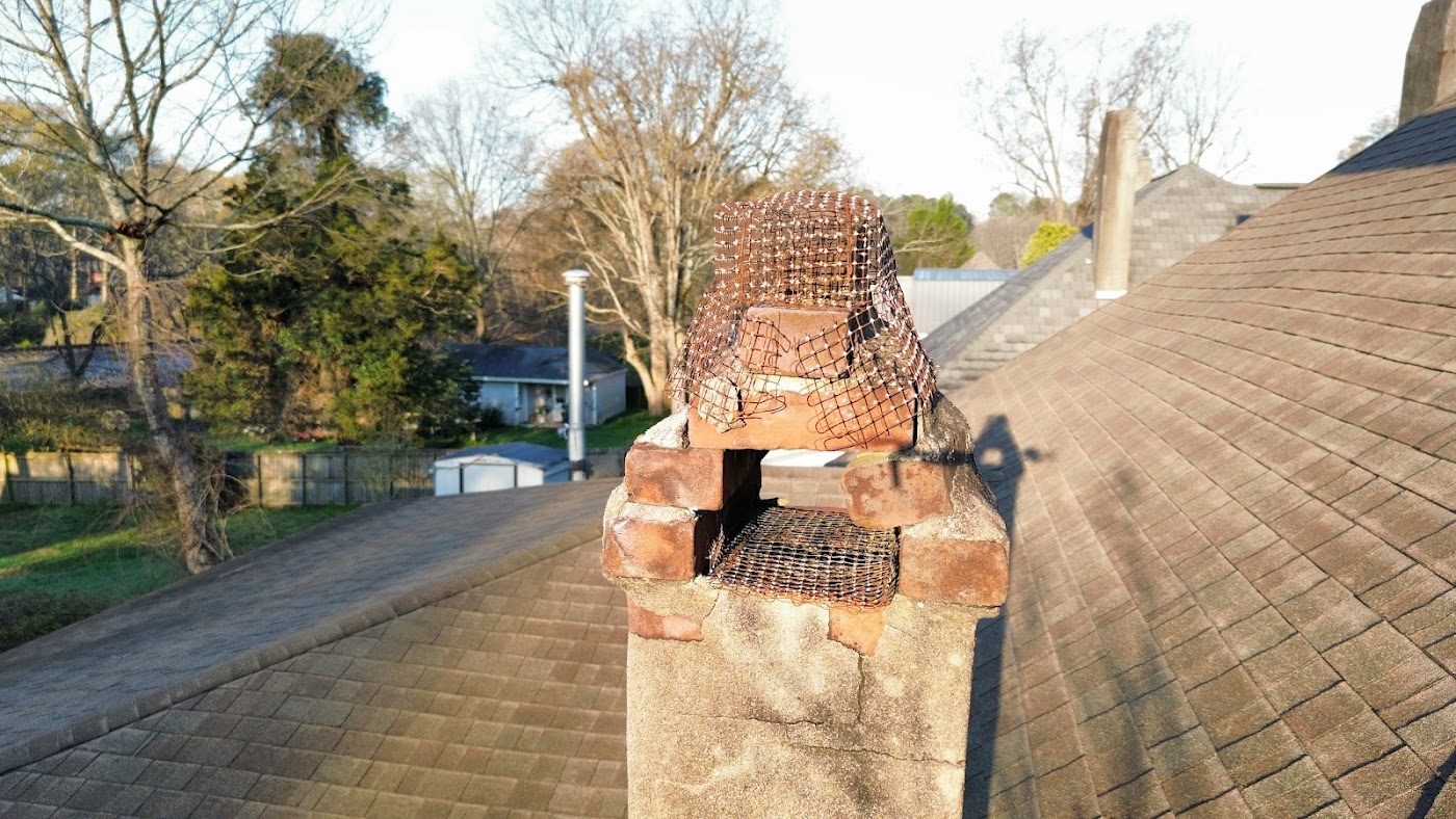 Chimney and roofline